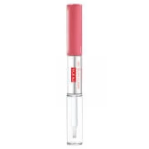 Image of PUPA Made To Last Waterproof Lip Duo - Liquid Lip Colour and Top Coat - Sweet Pink 4ml