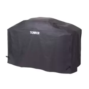 Image of Tower Charcoal BBQ Grill with Tables Cover