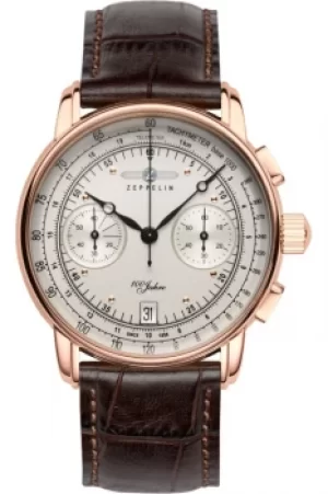 Image of Mens Zeppelin 100 Jahre Chronograph Watch 7672-1