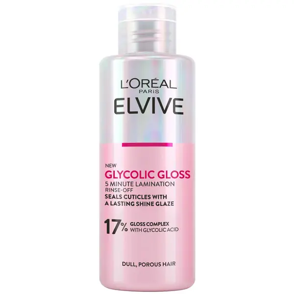 Image of LOreal Paris Elvive Glycolic Gloss Rinse-Off 5 minute Lamination Treatment for Dull Hair 150ml