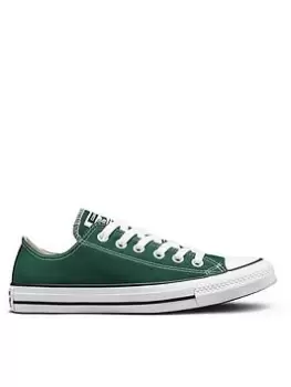 Image of Converse Chuck Taylor All Star Canvas Ox, Dark Green/White, Size 9, Men