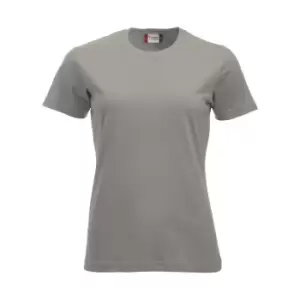 Image of Clique Womens/Ladies New Classic T-Shirt (S) (Silver)