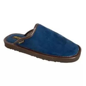 Image of Sleepers Mens Mule Imitation Suede Slippers (8 UK) (Navy)