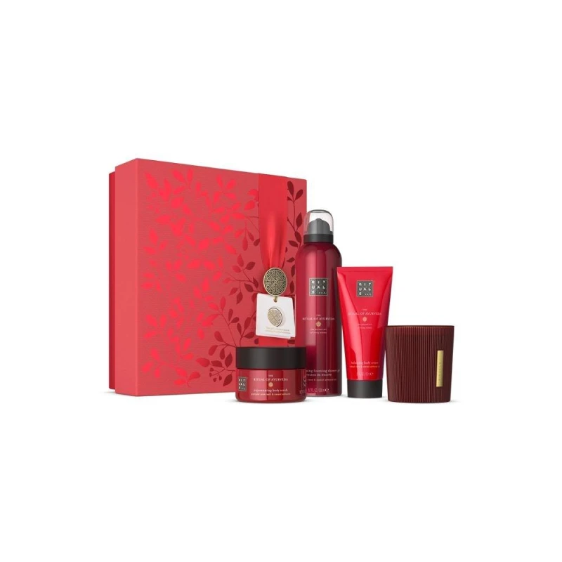 Image of Rituals The Ritual of Ayurveda - Sweet Almond & Indian Rose - Medium Bath and Body Gift Set