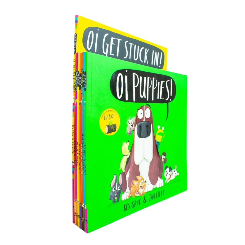 Image of Oi Frog and Friends 8 Book Collection Kes Gray Oi Aardvark Oi Dog Oi Cat Oi Puppies Oi Duck Billed Platypus Oi Frog Kes Gray Books