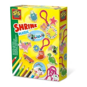 Image of SES CREATIVE Childrens Magic Shrink Film Keychains Set