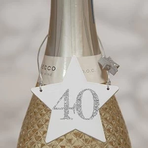 Image of Milestones Star Wine Bottle Tag - 40