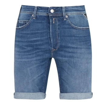 Image of Replay RBJ Denim Shorts - Blue