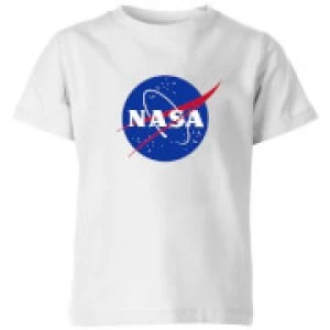Image of NASA Logo Insignia Kids T-Shirt - White - 9-10 Years