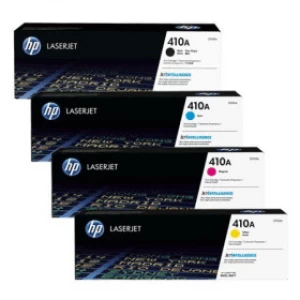 Image of HP 410A Black And Tri Colour Laser Toner Ink Cartridge
