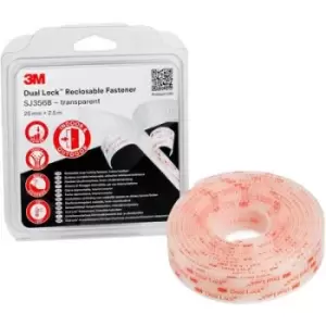 Image of 3M Dual Lock Hook-and-loop tape stick-on (L x W) 2.5 m x 25mm Transparent