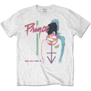 Image of Prince - Take Me With U Unisex Small T-Shirt - White