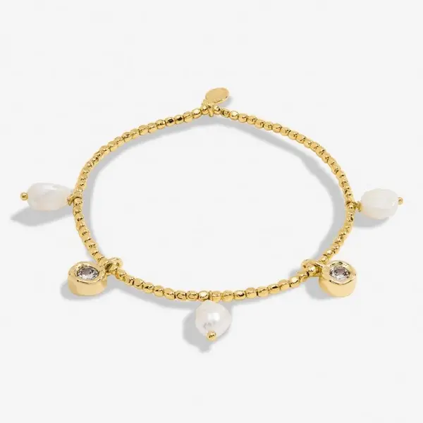 Image of Solaria Baroque Pearl Gold Plated 17.5cm Bracelet 7159