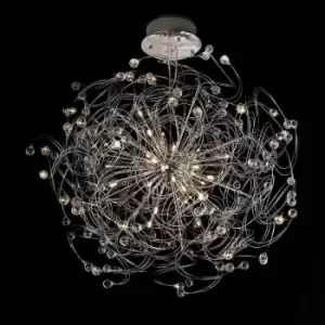 Image of Diyas - Suspension Mass 24 Bulbs polished chrome / crystal
