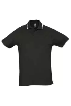 Image of Practice Tipped Pique Short Sleeve Polo Shirt
