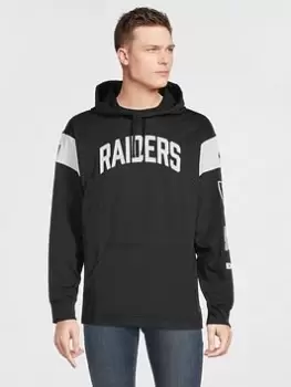 Image of Fanatics Nike Las Vegas Raiders Jersey Hoodie Top - Black/White Size M Men