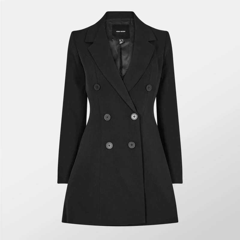 Image of Vero Moda Ahina Blazer Dress Womens - Black 8