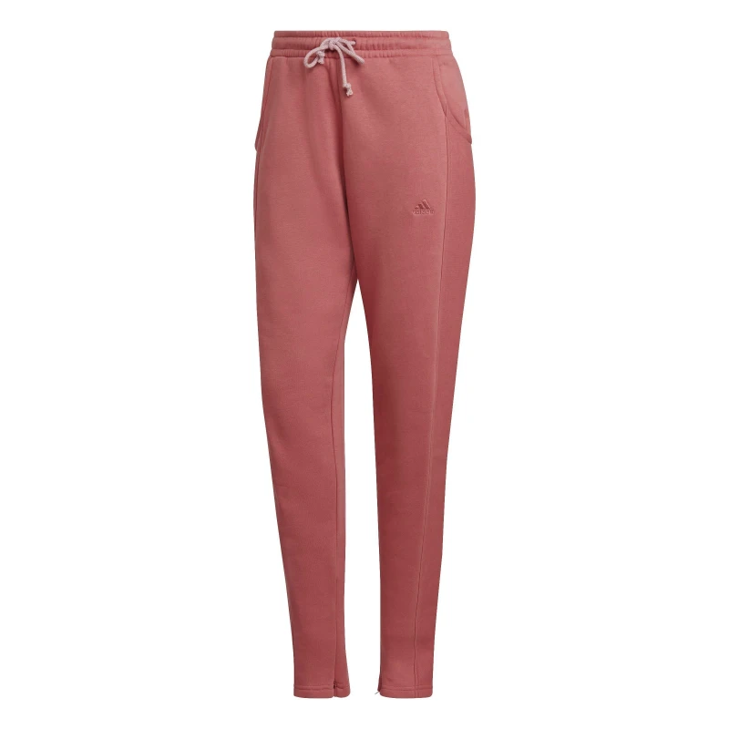 Image of adidas All Szn Fleece Tapered Joggers Womens Tracksuit Bottom Red XS