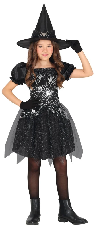 Image of Fiestas Guirca Fancy Dress Silver Witch 3 ? 4 Years, Black CLG-FG78106