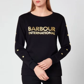 Image of Barbour International Womens Reine Overlayer - Black - UK 8
