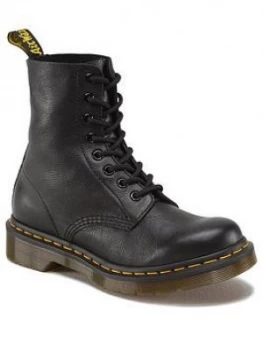 Image of Dr Martens 1460 8 Eyelet Boots - Black, Size 7, Women