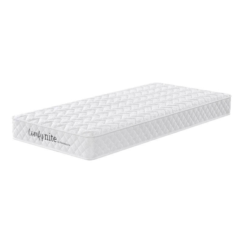 Image of Home Source Bonnell Coil System Quilted Mattress Medium Firmness 17.5cm Deep White