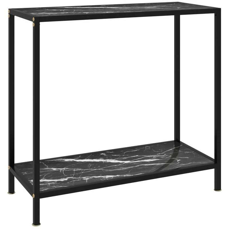 Image of VIDAXL Console Table Black 80x35x75cm Tempered Glass Vidaxl 8720286057629