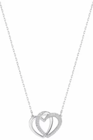 Image of Ladies Swarovski Jewellery Dear Double Heart Necklace 5345475