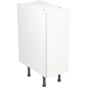 Image of Kitchen Kit Flatpack Slab Kitchen Cabinet Base Unit Ultra Matt 300mm in White MFC