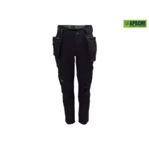 Image of Apache Calgary Black Stretch Holster Trousers Waist 36" Leg 29in