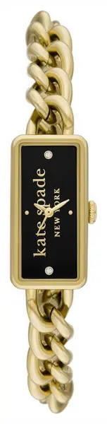 Image of Kate Spade KSW1793 Rosedale (10mm) Black Logo Dial / Gold- Watch