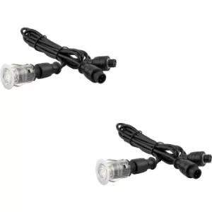 Image of 2 PACK Single Recessed 25mm Decking Light Module - 0.75W CCT LED - Steel