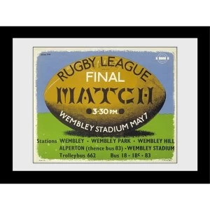 Image of Transport For London Rugby 60 x 80 Framed Collector Print