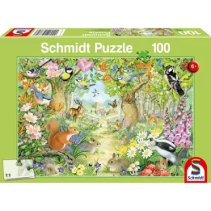 Image of Animals In The Forrest Jigsaw (100 Piece)