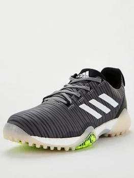 Image of adidas Golf Code Chaos Trainers - Grey/White, Size 7, Men
