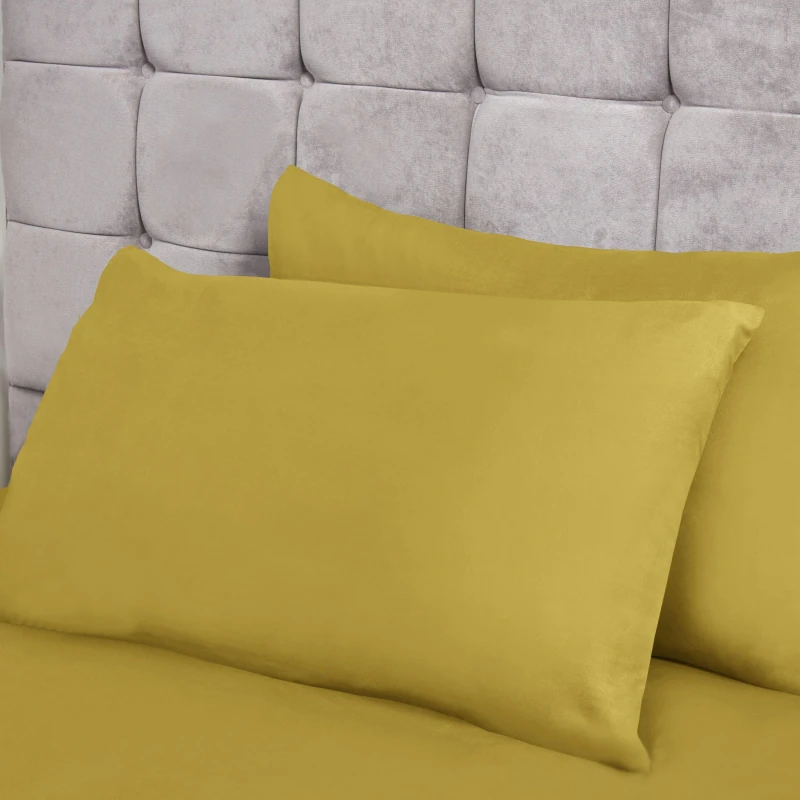 Image of Emma Barclay Lyla Pillowcase Pair Pillowcases Standard Yellow 39181913000