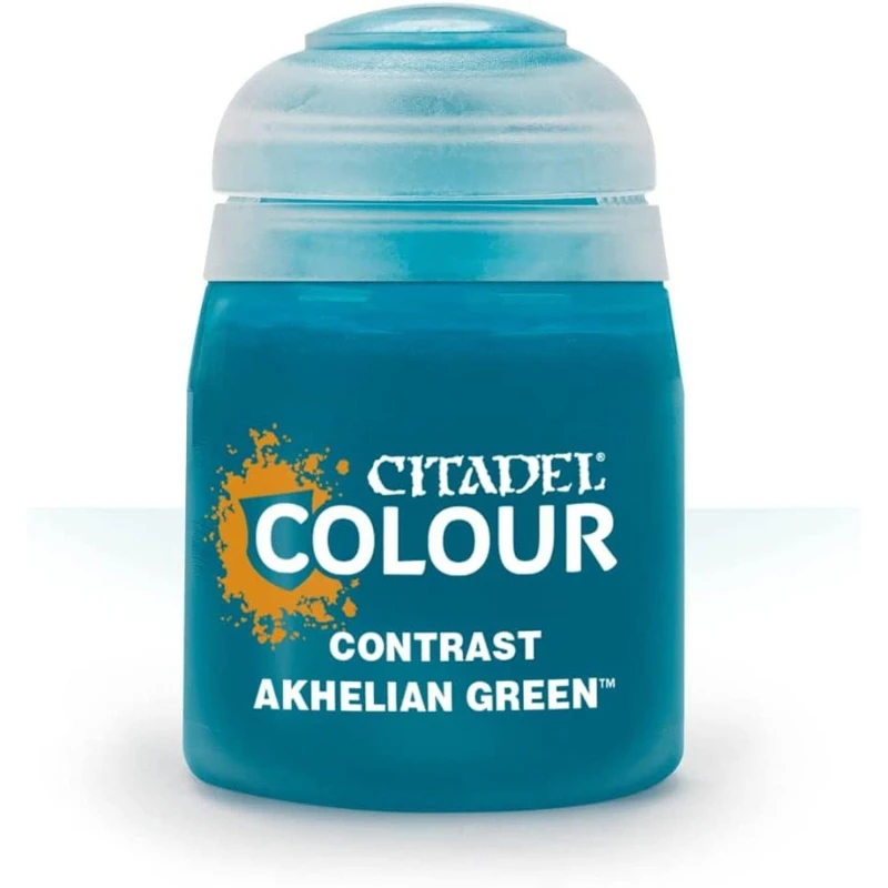 Image of Citadel Games Workshop Colour Contrast: Akhelian Green (18ml) Paint Multi