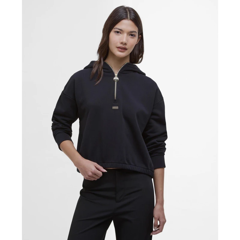 Image of Barbour International Priya Hoodie - Black 14