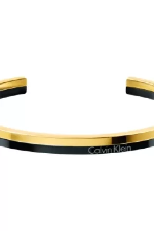 Image of Ladies Calvin Klein PVD Gold plated Small Gorg Bico Bangle KJ5VBF20010S