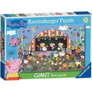 Image of Ravensburger - Peppa Pig Family Celebrations Giant Floor Puzzle 24P Jigsaw Puzzle