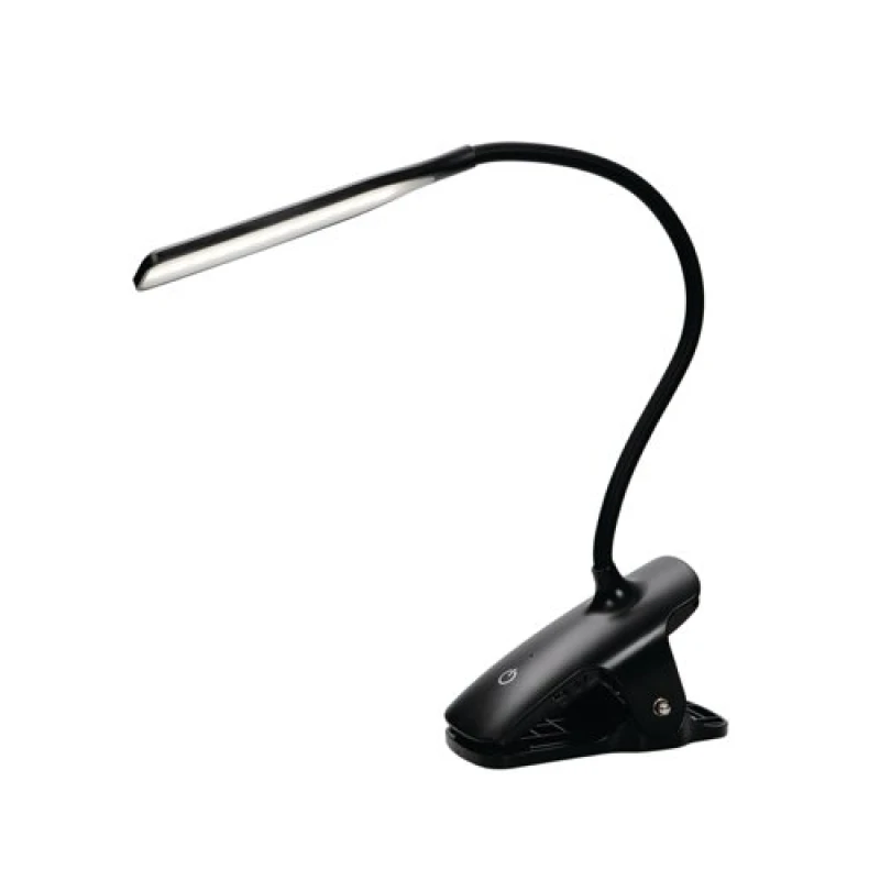 Image of Alba Alba LED Wireless Desk Lamp with Desk Top Clamp Black LEDCLIP N LEDCLIP N