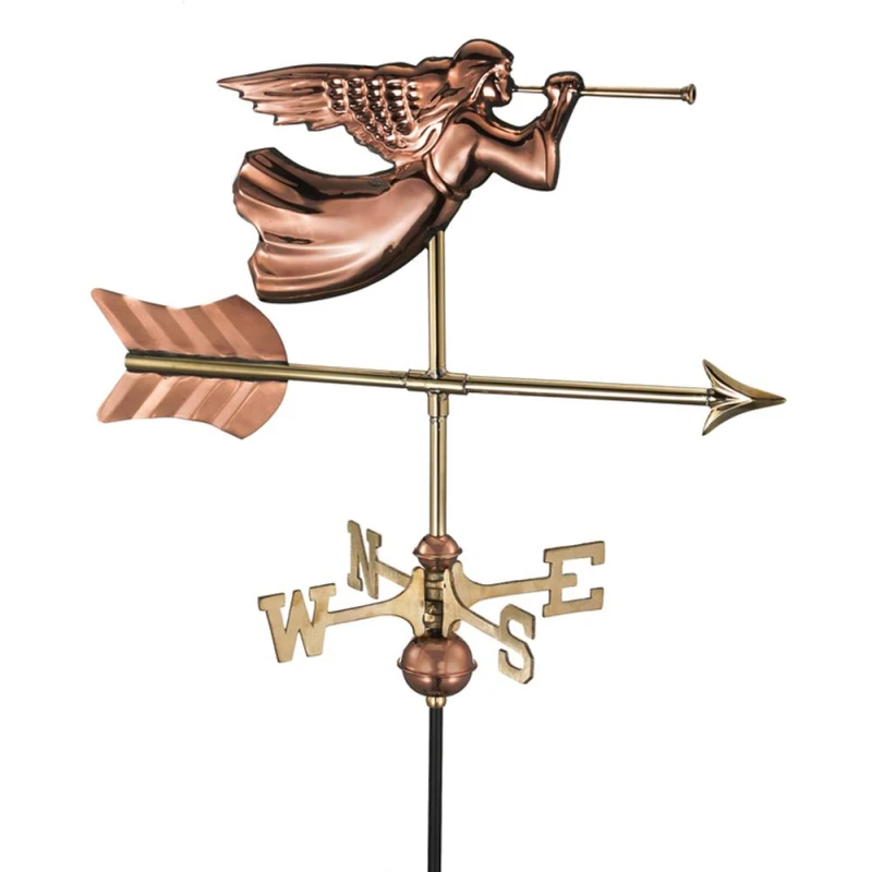 Image of Good Directions Cottage Angel Copper Weathervane - H60 x W53 x L28cm Copper Unisex