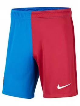 Image of Nike FC Barcelona 21/22 Home Shorts - Blue Size M, Men