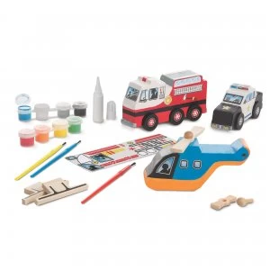 Image of Melissa Doug Rescue Vehicles Set