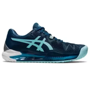 Image of Asics GEL-Resolution 8 Womens Tennis Shoes - Blue