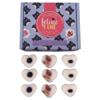 Image of Set of 9 Handmade Soya Wax Melts - Feline Fine Cat