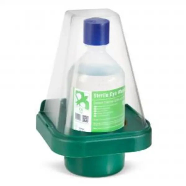 Image of Click Medical Single Eyewash Bottle With Wall Mount Stand CM0701 BESWCM0701