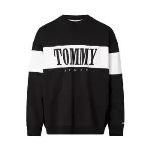Image of Tommy Jeans Tjm Reg Authentic Block Crew - Black