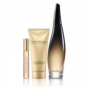 Image of DKNY Cashmere Black Eau de Parfum 100ml Body Lotion and 10ml Rollerball Set