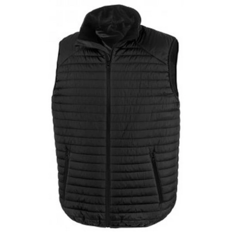 Image of Result Result Men Thermoquilt Gilet in Black Size: X-Small Black XS Male 5059444582035